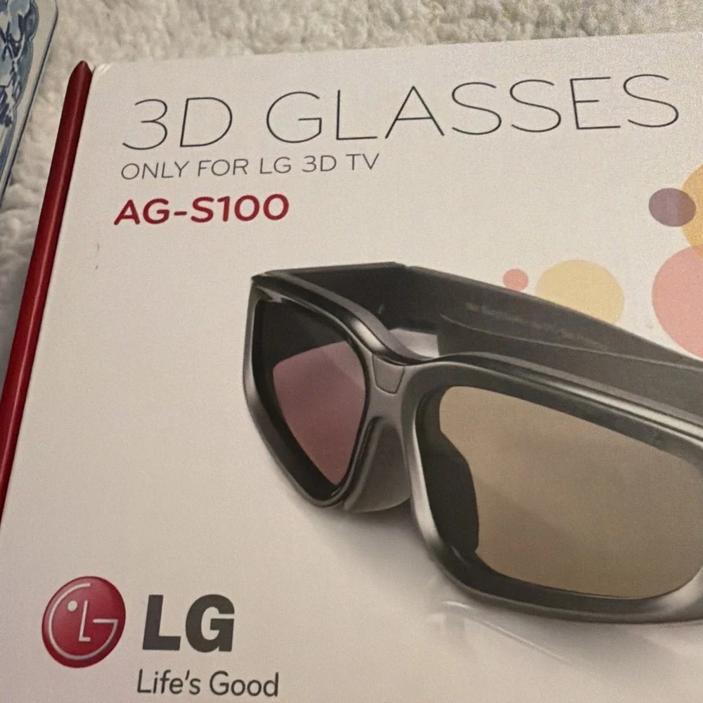 LG 3D Glasses AG-S100 LG 3D TV New In Box